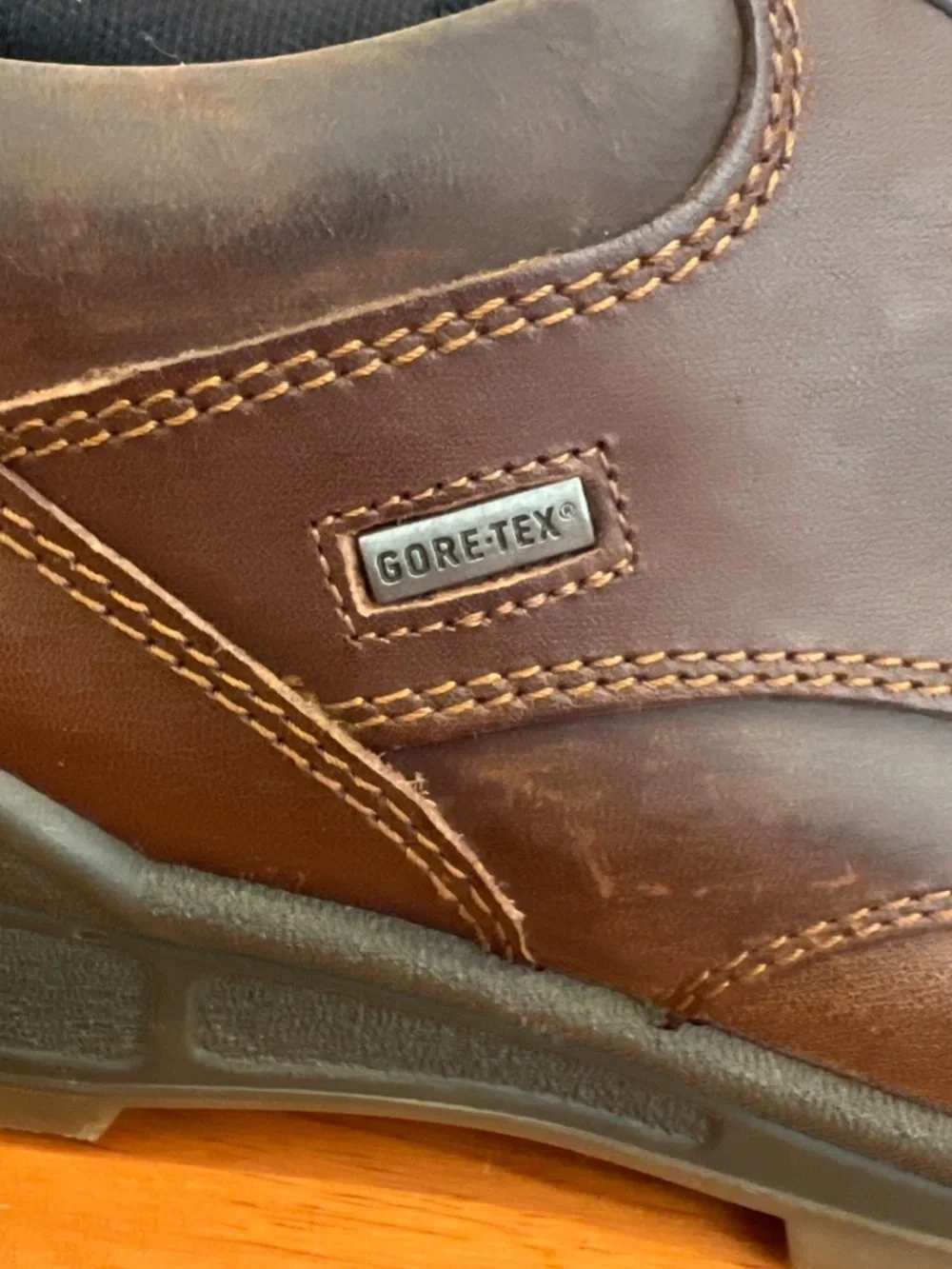 ECCO Track II Low GTX Shoes EU 50 US Mens 16 16.5 Leather Waterproof 50A001944